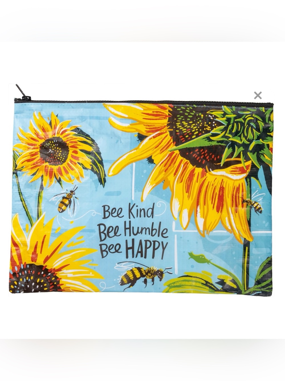 Bee kind bee humble bee happy reusable pouch large size